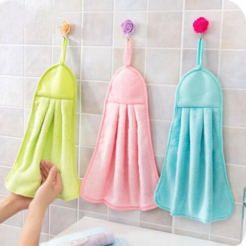 Kitchen Rag Kitchen Towel Small Fresh Hand Towel Strong Absorbent Clean Rag Without Lint Oily Dishcloth Can Be Hung