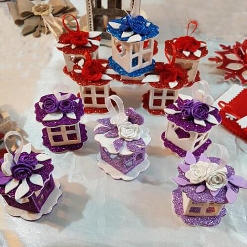 Cute 3D Gift Candy Boxes Metal Cutting Dies for DIY Scrapbooking Embossing Decorative Crafts Paper Pop Up Cards 126*58mm