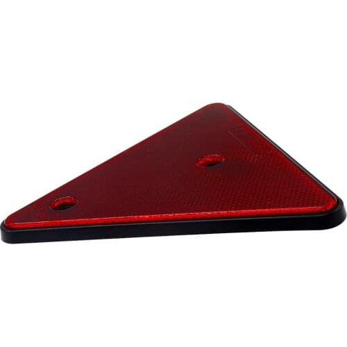 Motorcycle Plastic Triangle Reflective Reflector Red for ATV Scooter Dirt Bike Go Kart Moped Quad Bike 4 Wheeler Car Trailer