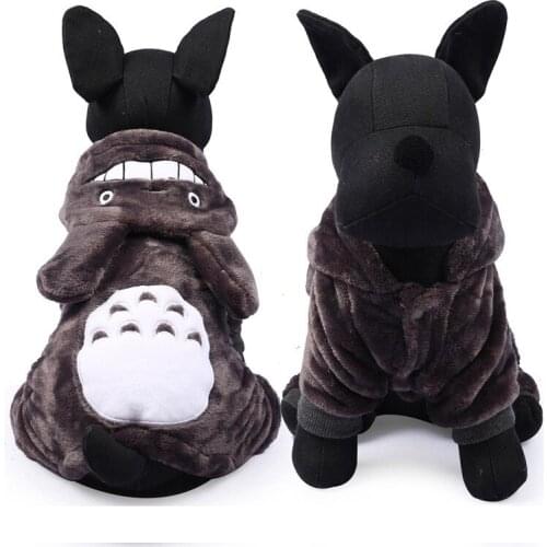 Cartoon Dog Clothes Fleece Warm Pet Dog Jacket Coat Puppy Christmas Clothing Hoodies for Small Large Dogs Puppy Yorkshire Outfit