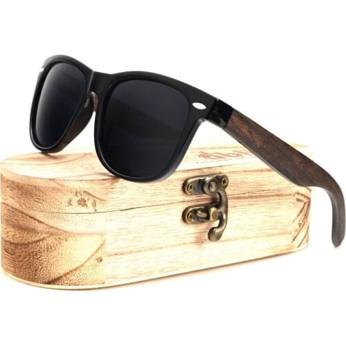 Ablibi 2018 New Fashion Summer Style Polarized Wooden Sunglasses Mens Polarised Wood Bamboo Shades in Box as gift