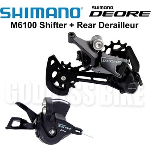 SHIMANO DEORE M6100 12 speed Groupset SL M6100 Shift Lever + RD M6100 SGS Rear Derailleur 12s mountain Bike Shifter
