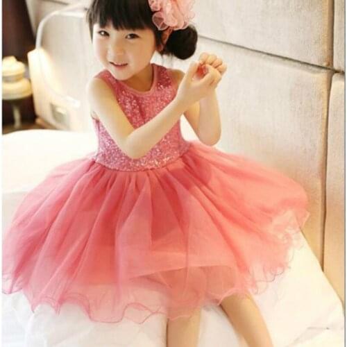 2019 new fashion baby girl dresses brand summer sleeveless Princess Dress for Girls children.kids clothes for party and wedding