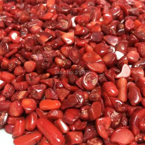 Wholesale 200g AAA Natural Crystal Gravel Red coral Tumbled Stone Healing Feng shui Reiki Healing Fish Tank Stone