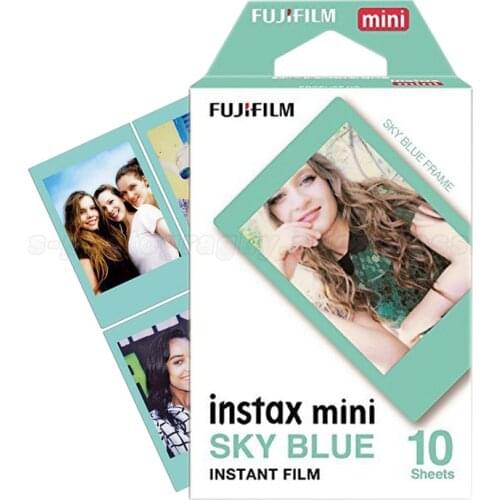 Genuine Fujifilm Instax Mini 9 Film Sky Blue 10pcs For Fuji Instax Mini 8 9 50s 7s 90 25 Share SP-1 SP-2 Instant Photo Camera