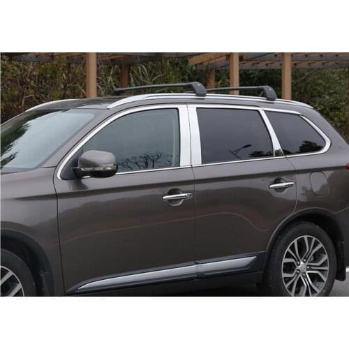 Stainless steel Exterior Window Sill Lid Trims for mitsubishi outlander 2013 2014 2015 2016 2017 2018 Car Styling