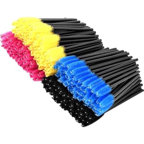 Bulk 200 Disposable Eyelash Extension Mascara Wands Applicator Makeup Brush