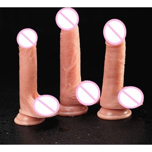 DLX Silicone Big Dildo Realistic Suction Cup Dildo Male Artificial Rubber Penis Female Dick Adult Sex Toys For Women/Lesbian