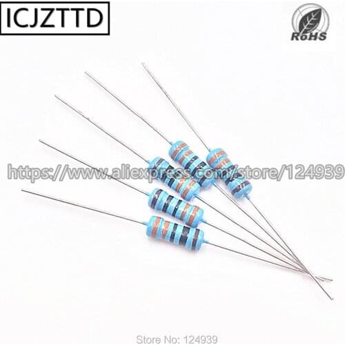10pcs 0.5W 1% 1/2W 1% 1W 1% Mental Film Resistor3.0K 3K0 3.3K 3K3 3K6 3.6K 3.9K 3K9 4.3K 4K3 4.7K 4K7 5.1K 5K1 5.6K 5K6 6.2K 6K2