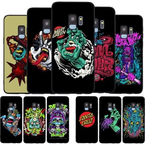 Santa Cruz Skateboards Art Black TPU Silicone Soft Phone Case For Samsung Galaxy S20 S10 S9 S8 Plus Lite NOTE 10 9 8 S7 EDGE