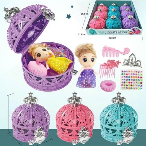 Jewelry Box Antique Crown Design Trinket Treasure Chest Storage Organizer Earrings/Necklace/Ring Holder Case Keepsake Gift Box