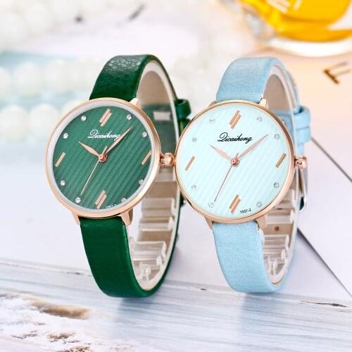 Top Style Fashion Womens Luxury Rhinest Leather Band Analog Quartz WristWatch Ladies Watch Women Dress Reloj Mujer Montre Femme