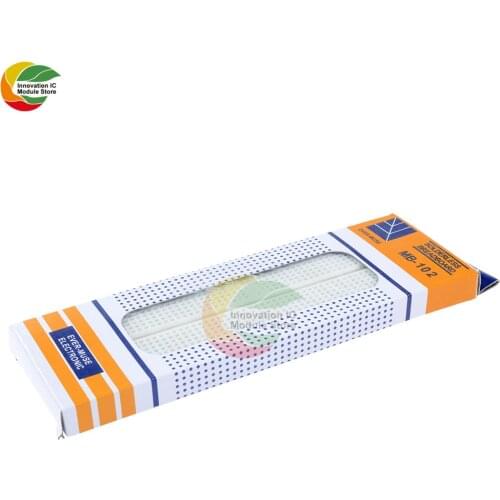 Ziqqucu Bread Board Breadboard MB-102 MB102 830 Point Solderless PCB White For Arduino Shield Test Develop Starter DIY KIT