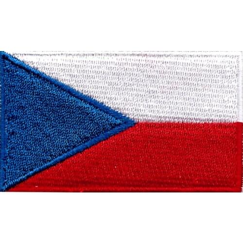 10pcs Embroidery patch Czech flag patch cloth embroidered badges or selling more than 200 national flag patch welcome wholesale