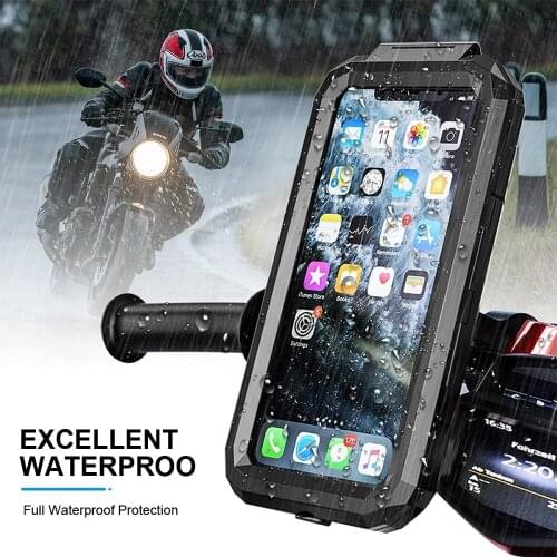 6.9 Inch Motorcycle Mobile Phone Metal Holder Bike Rotating Universal Phone Stand Bicycle Mobile Phone Holder Handlebar Bracket