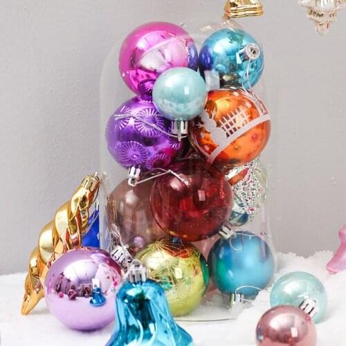 Assorted Shatterproof Christmas Ball Ornaments Christmas Baubles Xmas Tree Pendants Holiday Party Decorations
