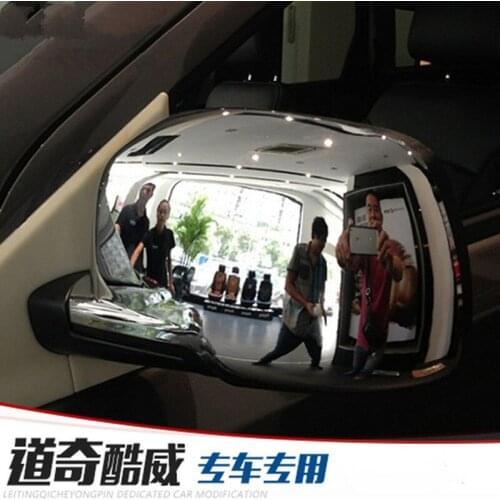 Car styling Car accessorie ABS Chrome Rearview mirror cover Trim/Rearview mirror Decoration for Dodge Journey/Jcuv 2009-2018