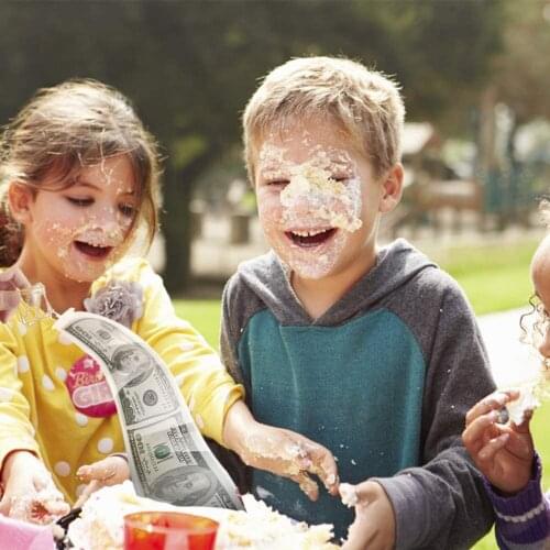 Free Shipping Cake Decoration Draw Money Box Birthday Party Surprise Draw Money Box Plastic Fun Birthday Decoration Draw Box