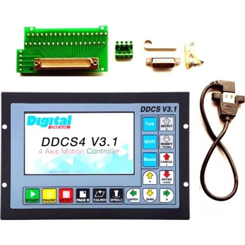 CNC Mach3 Offline Cotroller USB Motion Card DDCSV3.1 Standalone 3/4 Axis 500Khz Interface Support For CNC Engraving Machine