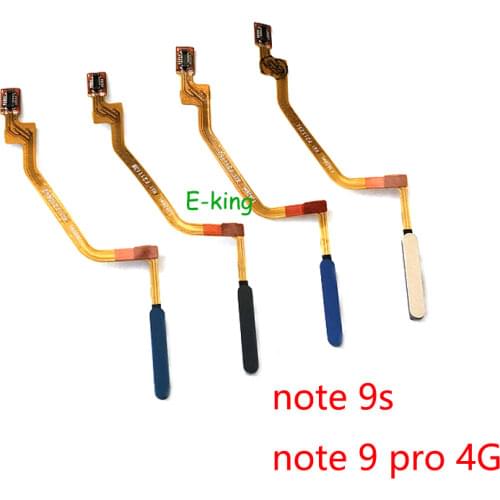 For Xiaomi Redmi Note 9t 9 10 Pro 4G 5G Home Button Fingerprint Menu Return Key Sensor Flex Cable