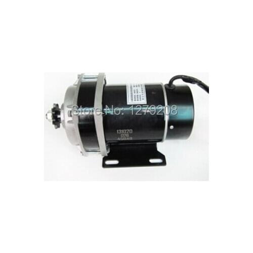 Hot sale 48V 450W brush motor ,DC gear decelerating motor, electric tricycle motor with fan