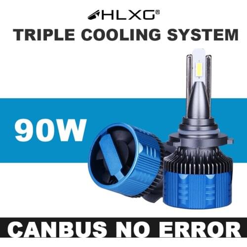 H4 LED Car H7 F3 LED H1 H8 H11 9005 HB3 9006 HB4 9012 HIR2 Bulbs LED Lamp Canbus 20000LM 6500K 90W Car Headlight Fog Light