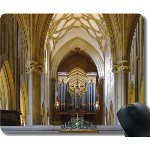 Gaming Mouse Mat,Belief Faith Notre-Dame Basilica (Montreal) Soul Continuation Mouse Pad Stitched Border