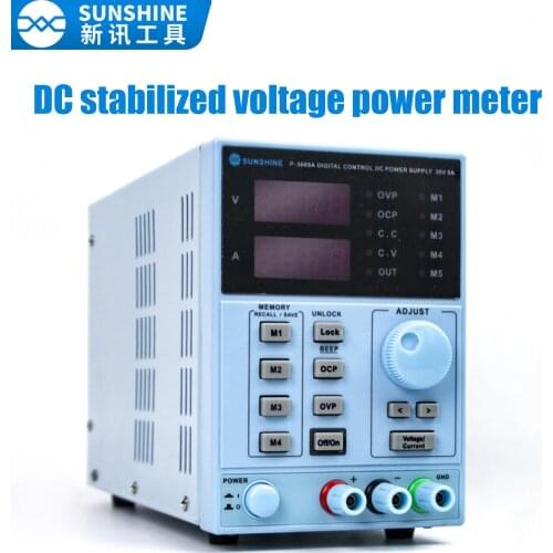 Sunshine 30V 5A DC Power Supply P-3005A Digital Programmable Adjustable 4 Bits Digital Accurate display Laboratory Power Supply