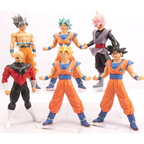 6 Stks 18CM Dragon Ball Son Goku Z Super Saiyan Broli Actie Pvc Collection Model Speelgoed Anime Figuur Speelgoed Voor Kinderen