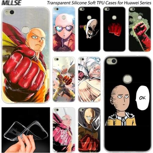 Anime One Punch Man Soft Silicone Case for Huawei NOVA 3 3i 4 Honor 7A Pro 7S 6X 7X 8X 8 9 10 Lite Play View 20 Fashion Cover