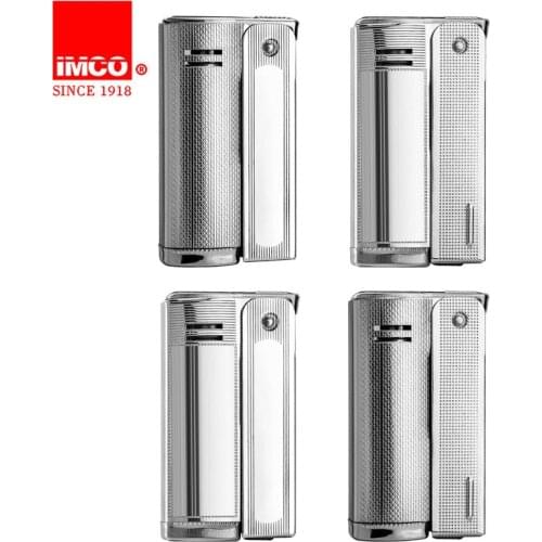 Stainless Steel Austrian Legendary IMCO 6800 Gasoline Lighter Retro Vintage Metal Windproof Oil Cotton Cigarette Smoking Gift
