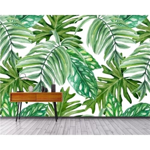 Beibehang Custom wallpaper European retro hand-painted banana plant sofa living room walls 3d wallpaper papier peint mural 3d