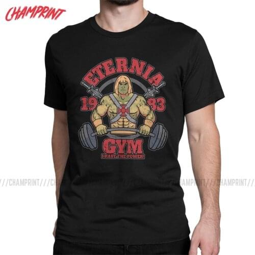 He-Man Masters Of The Universe Eternia Gym T-Shirt for Men Novelty 100% Cotton Tees Short Sleeve T Shirt Plus Size Clothes