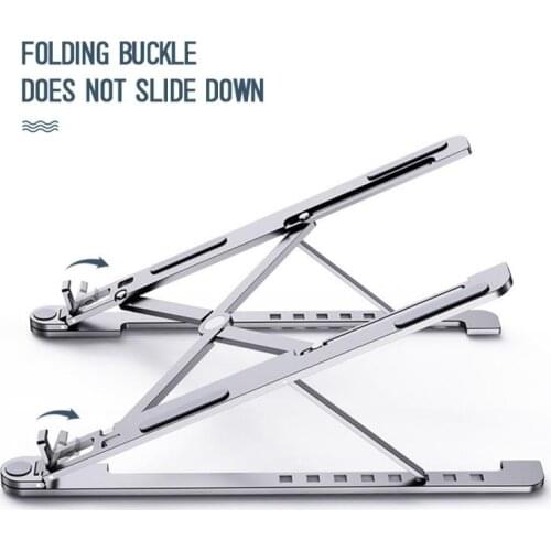 Laptop Stand Portable Heights Adjustable Aluminum AlloyDesktop Ventilated Cooling Holder Folding Ultra for MacBook