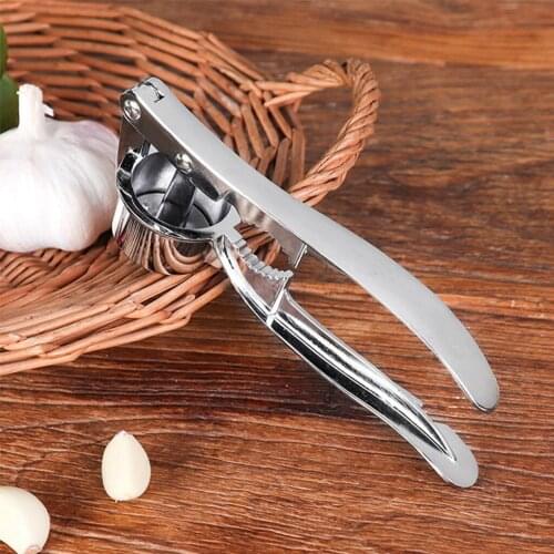 Stainless Steel Garlic Press Crusher Manual Squeezer Masher Home Kitchen Mincer Tool Convenient and Practical