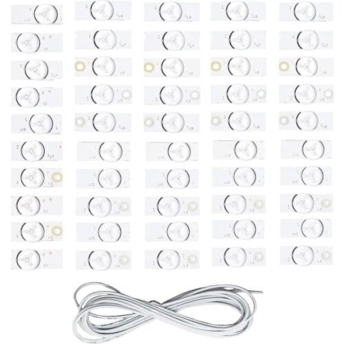 3V 2W Easy Install Tin Plating Lamp Beads Set TV LED Light Strips Repairing Tool Kit Universal Lamp Beads with Back Glue