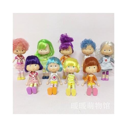 Rare Collection Makeup Strawberry Shortcake Doll Head Girl Dressing DIY Toy Parts Children Christmas Gift Party Favor