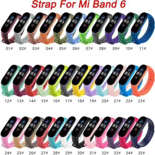 TPU Strap For Xiaomi Mi Band 6 Anti-sweat Sport Breathable Strap Replacement Wrist Band Smart Bracelet Buckle Wristband QBMY