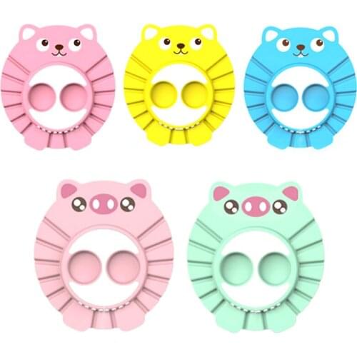1-5Y Kids Baby Adjustable Safety Shampoo Cap Bath Shower Hat Children Hair Wash Cut Shield Hats