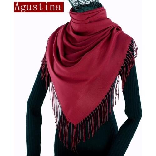 Fashion spring winter cashmere scarf women scarves for shawls and wraps high quality female solid color long stole pashmina