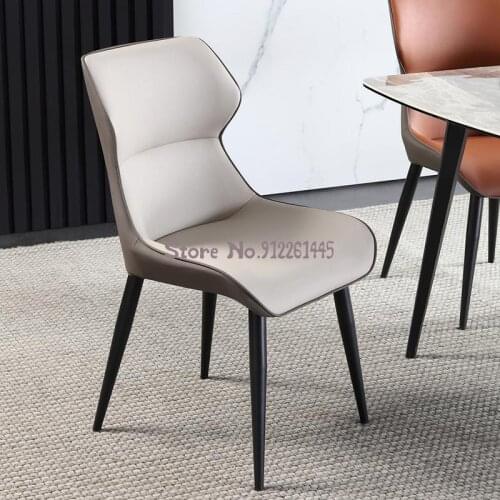 Nordic Light Luxury Dining Chair Modern Minimalist Home Designer Backrest Dining Table Chair Restaurant Stool Net Red Makeup Cha