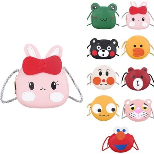 New arrival baby cartoon animal cute hobos PU children shoulder messenger bag Shoulder Bags for toddler outfit baby Coin Purse