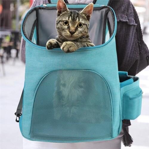 Dog Bags Portable Dog Carrier Bag Mesh Breathable Carrier Bags Small Dogs Foldable Cats Backpack Travel Pet Bag Transport Bag