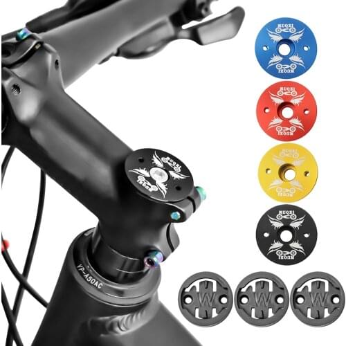 Bicycle Computer Handlebar Holder Stem Top Cap Mount Bracket MTB Bike Speedometer Stopwatch Base Set for WAHOO Garmin Bryton