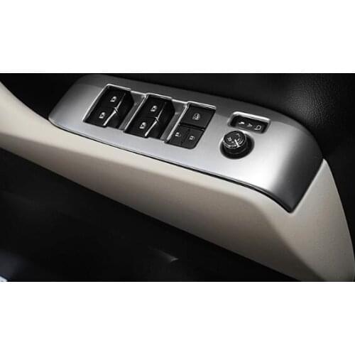 Higher star ABS chrome 4pcs car windows Lifting Buttons panel decoration cover,protection stick for Toyota Alphard 2015-2019