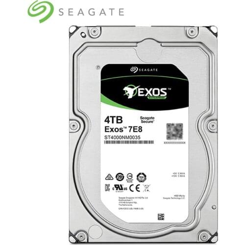 Seagate Exos 7E8 4TB Enterprise Hard Drive 128M SATA 6Gb/s HDD Desktop PC 3.5 7200RPM 4000GB Server Hard Drive ST4000NM0035