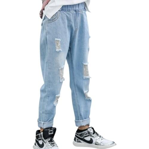 AIXINGHAO Ripped Jeans For Girls