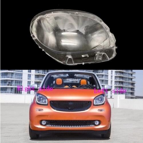 Car Headlight Lens for Smart Fortwo Forfour 2016 2017 2018 2019 Headlamp Cover Car Replacement Front Auto Shell Cover