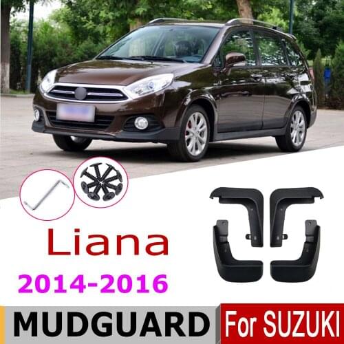 Mud Flaps For Suzuki Liana A6 2014-2016 Mudguards Fender Mud Flap Splash Guard Fender Front Rear 4 Pcs Car Accessories 2015