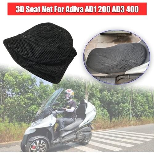 For Adiva AD3 400 AD1 200 Rear Seat Cowl Cover 3D Mesh Net Waterproof Sunproof Protector Motorcycle Accessories